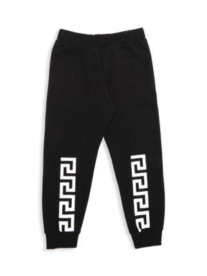 Versace Little Kid's & Kid's Felpa + St. Logo Greca Sweatpants